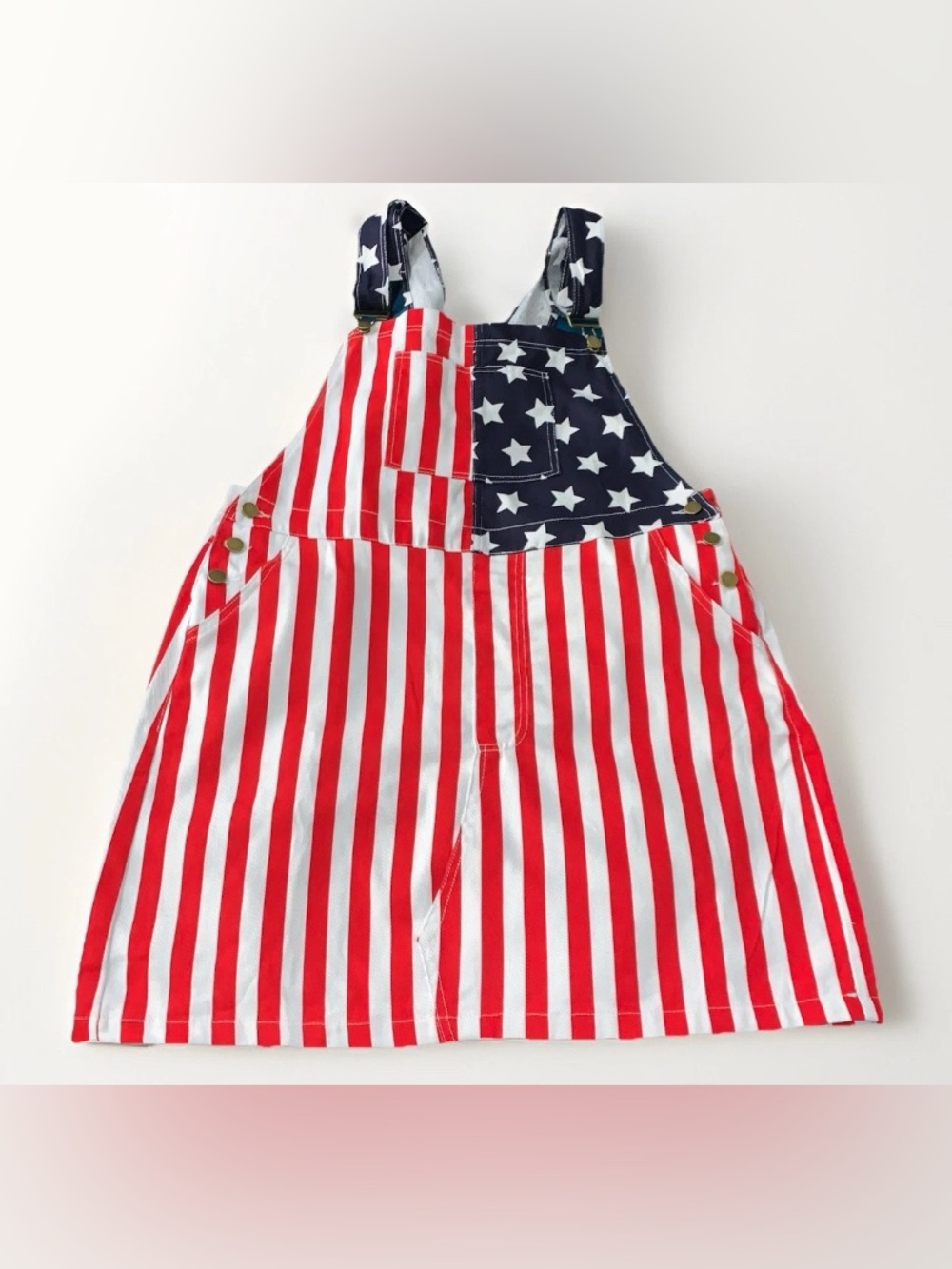 American Flag womens bib jumper cotton blend size 3XL juniors/Large regular
